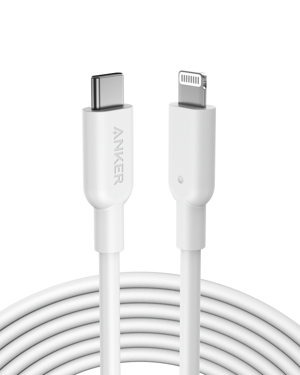 Anker white USB-C to Lightning cable for Keyword